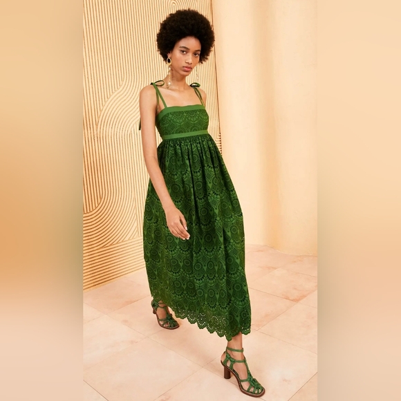 Ulla Johnson Dresses & Skirts - NWOT Ulla Johnson Green Matilde Dress size 14 Lichen